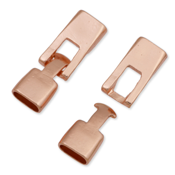 Zapięcie do rzemieni haczyk w kolorze rose gold 10x7mm