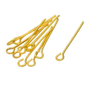 Szpilki z oczkiem pozłacane 20x0,7mm
