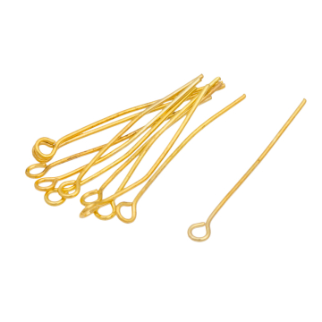 Szpilki z oczkiem pozłacane 30x0,7mm
