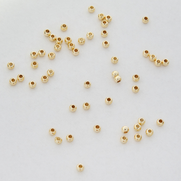 Kulki z mosiądzu w kolorze złotym 2,5mm