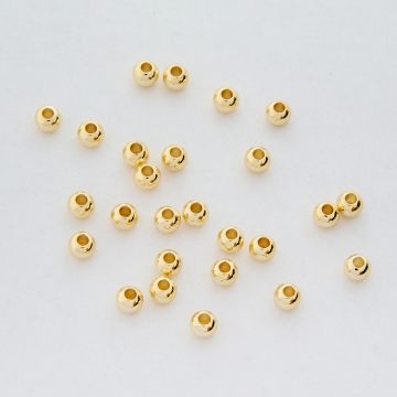 Kulki z mosiądzu w kolorze złotym 4mm