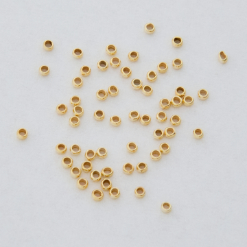 Kulki z mosiądzu w kolorze złotym 1,5mm