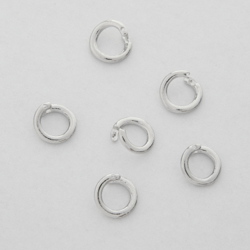 Krawatka otwierana z zabezpieczeniem z mosiądzu w kolorze srebrnym 7,5mm