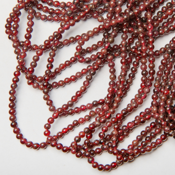 Granat kulka gładka 3,5mm