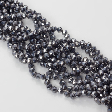 Terahertz kulki fasetowane 4mm - na sznurze