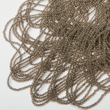 Kwarc dymny kulki fasetowane 3mm