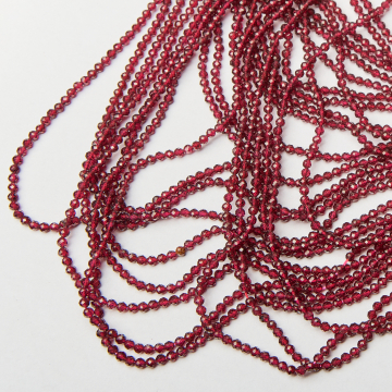Granat kulka fasetowana 3mm