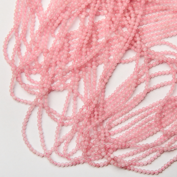 Kryształ górski różowy kulka gładka 2.5mm