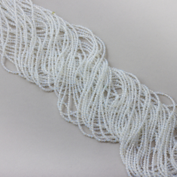 Opal syntetyczny kulka fasetowana 2mm - na sznurze