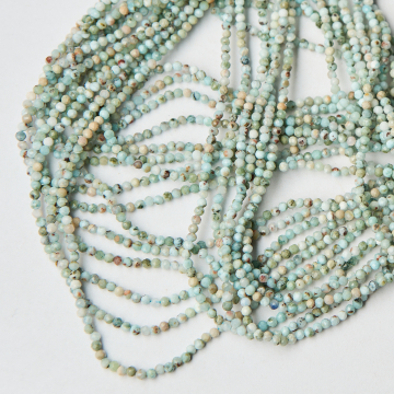 Larimar kulka fasetowana 2,5mm