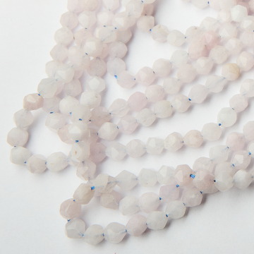 Chalcedon kulka fasetowana diamentowa 8mm