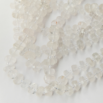 Kryształ górski oponka fasetowana nieregularna 7x13mm Kryształ górski oponka fasetowana nieregularna 7x13mm