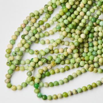 Zielony opal kulka fasetowana 6mm