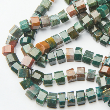 Agat indyjski kwadrat zaokrąglony nieregularny 7,5x13mm
