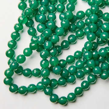 Zielony onyks kulka fasetowana 10mm