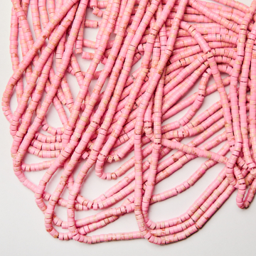 Jaspis cesarski krążek gładki różowy 2,5x4mm