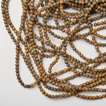 Tygrysie oko kulka matowa 4,5mm