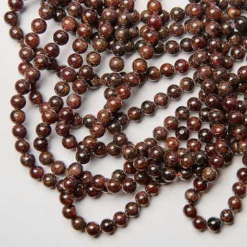 Granat kulka gładka 8mm