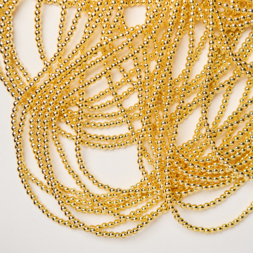 Hematyt kulka gładka light gold 3mm