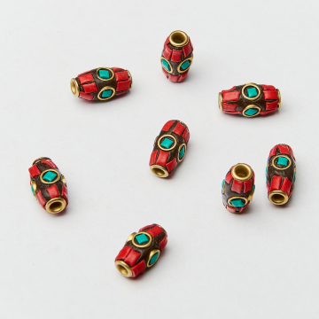 Koraliki antyczne walec 12x6,5mm