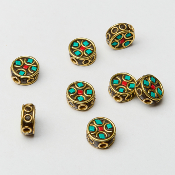Koraliki antyczne krążek 12,5mm