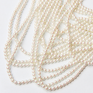 Perły seashell kulka gładka akoya opalizujące 4mm
