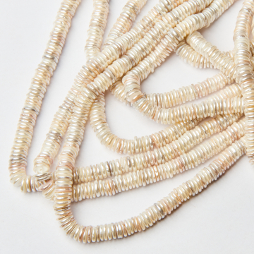 Perły seashell krążek 8x2mm