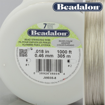 Beadalon linka powlekana 0.46mm silver