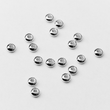 Przekładka oponka z mosiądzu w kolorze srebrnym 4x2mm