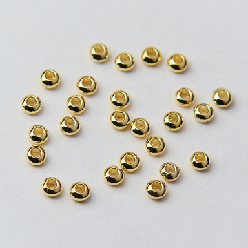 Przekładka oponka z mosiądzu w kolorze złotym 3mm