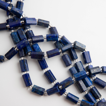 Lapis lazuli słupek ciosany 7x11mm