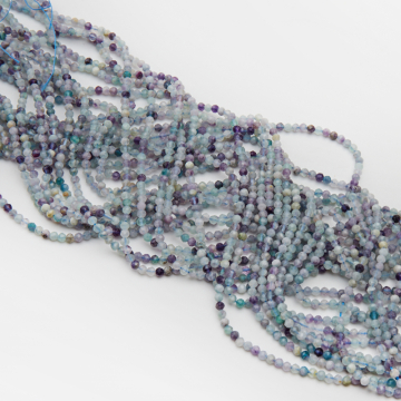 Fluoryt kulki fasetowane 3mm