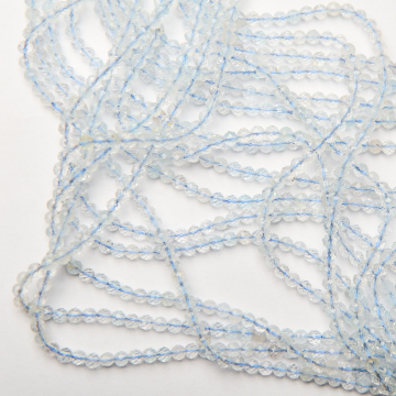 Biały topaz kulka fasetowana 4,5mm