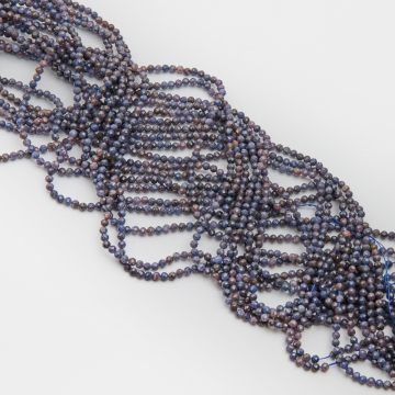 Szafir kulki fasetowane 3,5mm szaroniebieski