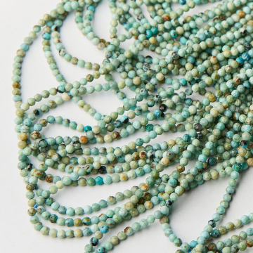 Turkus afrykański kulka fasetowana 3mm