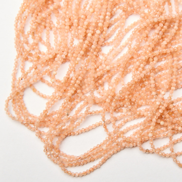 Kamień słoneczny kulka fasetowana 2mm Kamień słoneczny kulka fasetowana 2mm