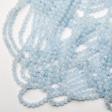 Akwamaryn kulka fasetowana 4mm Akwamaryn kulka fasetowana 4mm