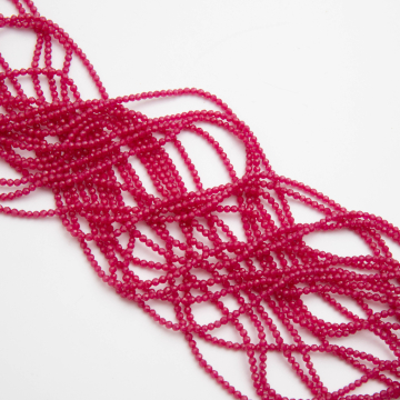 Rubin kulki fasetowane 2mm