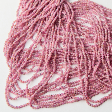 Rubin kulka fasetowana 2mm