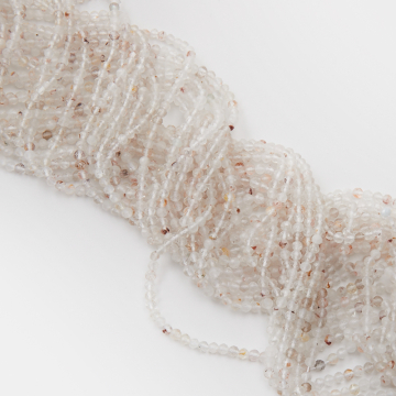 Kryształ górski kulka fasetowana 4mm Kryształ górski kulka fasetowana 4mm