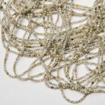 Labradoryt kulka fasetowana 2mm