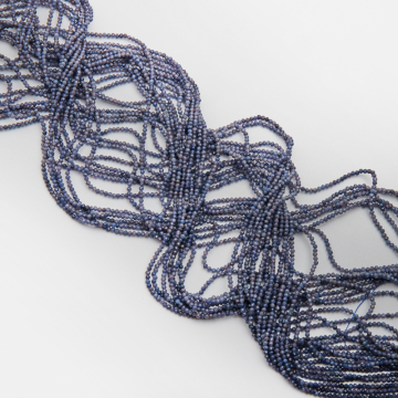 Szafir naturalny kulka fasetowana 2mm