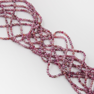 Rubin z szafirem dysk fasetowany 4mm