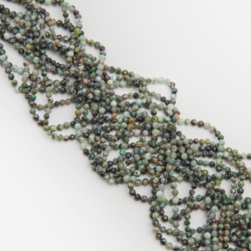 Szmaragd kulka fasetowana 4mm