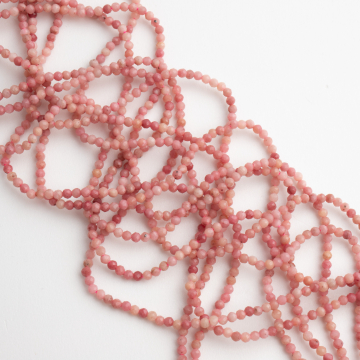 Rodonit kulka fasetowana 2mm