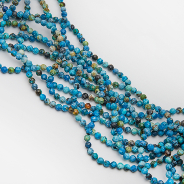 Turkus kulka fasetowana 5mm