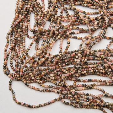 Rodochrozyt kulka fasetowana 2mm