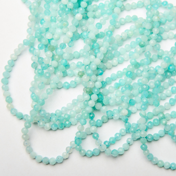 Amazonit kulka fasetowana 4mm
