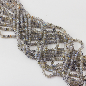 Labradoryt oponka fasetowana 5x3,5mm