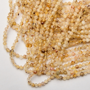 Cytryn kulka fasetowana 4mm